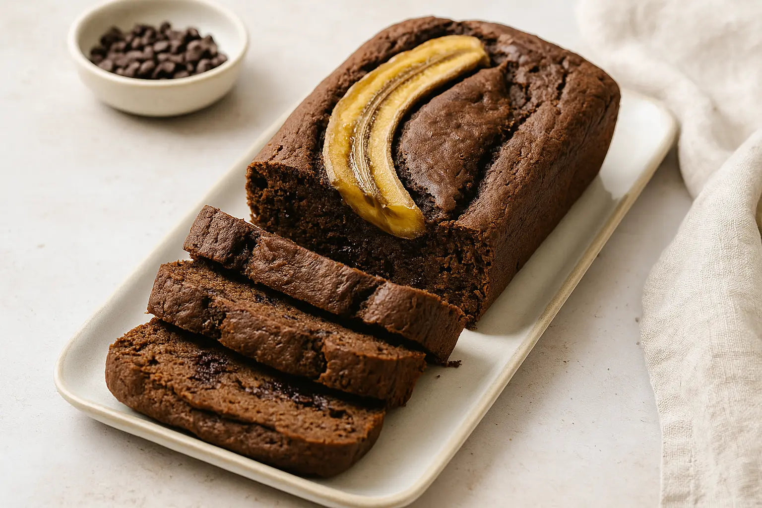Banana Bread mit Schoko-Protein