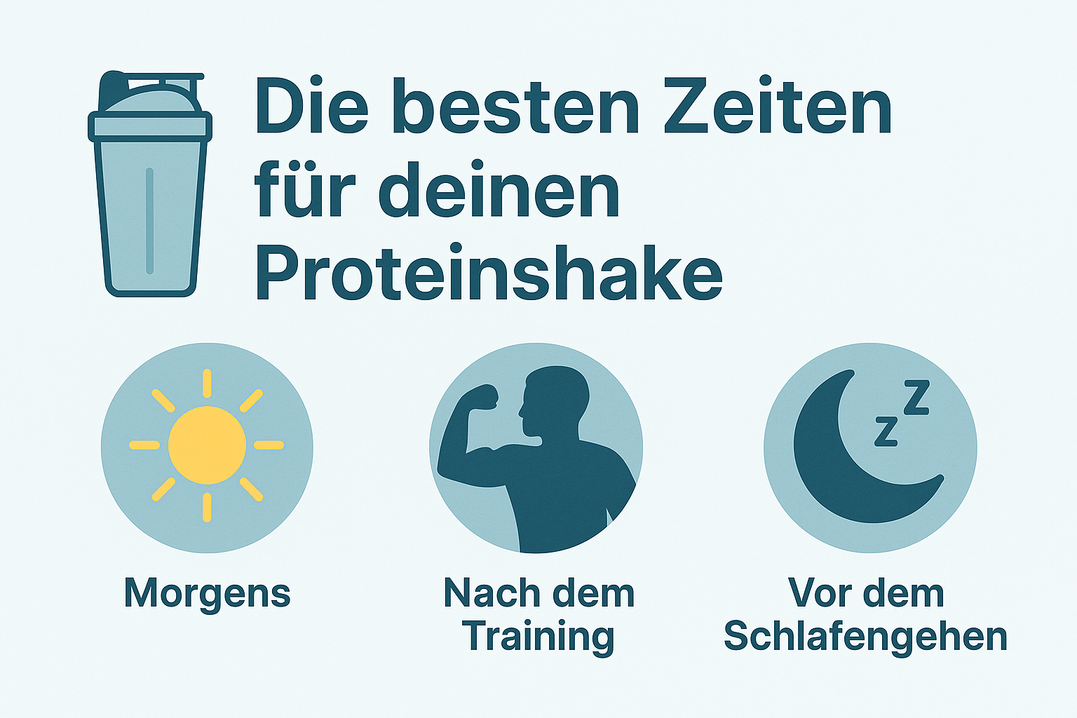 Die besten Zeiten für deinen Proteinshake