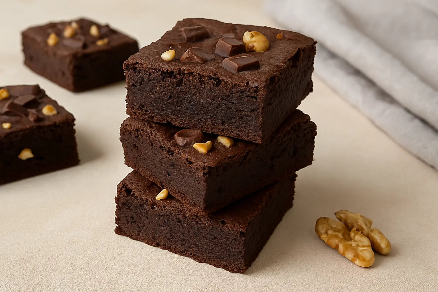 Double Chocolate Protein Brownies