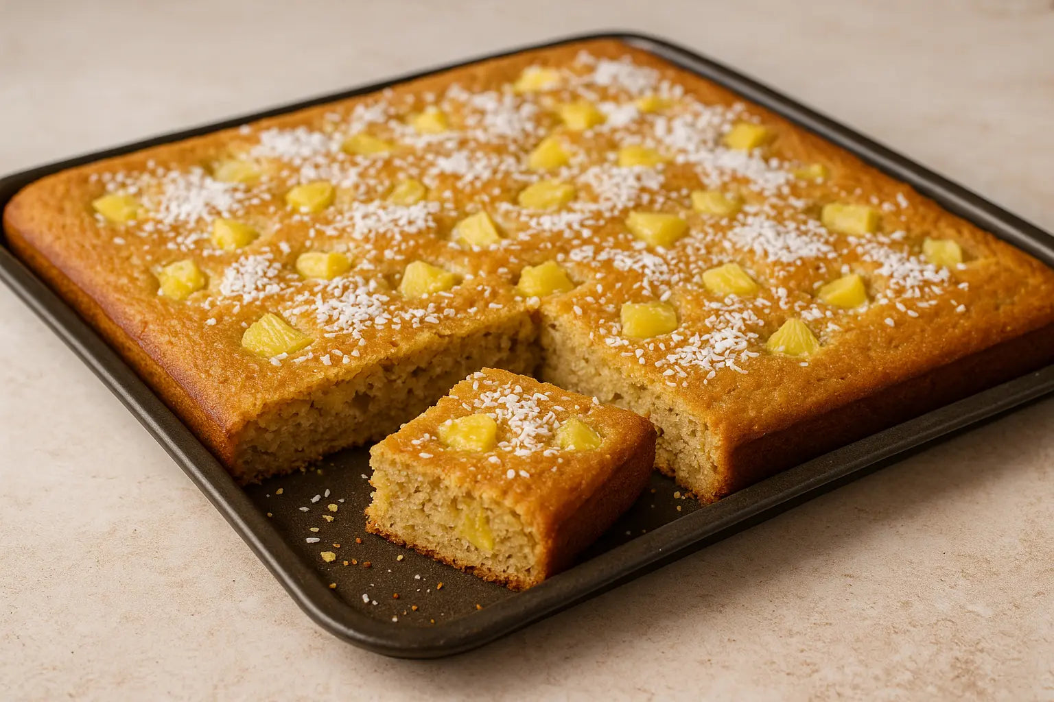 Kokos-Ananas-Protein-Sheet-Cake vegardians GmbH