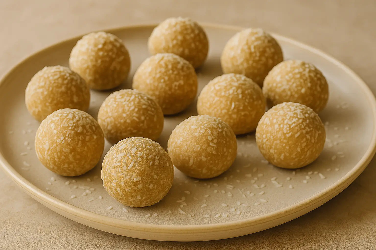 Kokos-Vanille-Protein-Bites