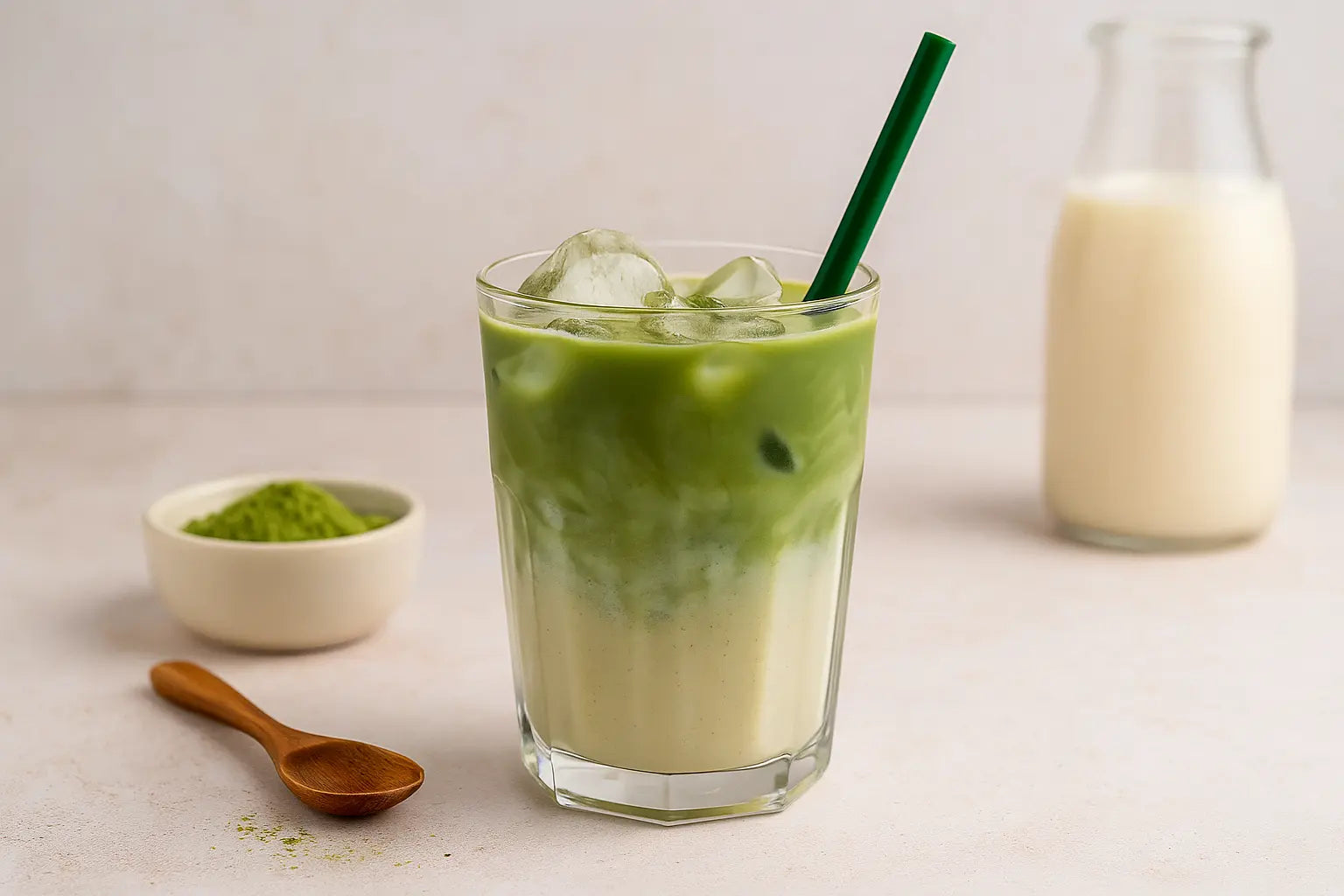 Protein-Iced Matcha Latte