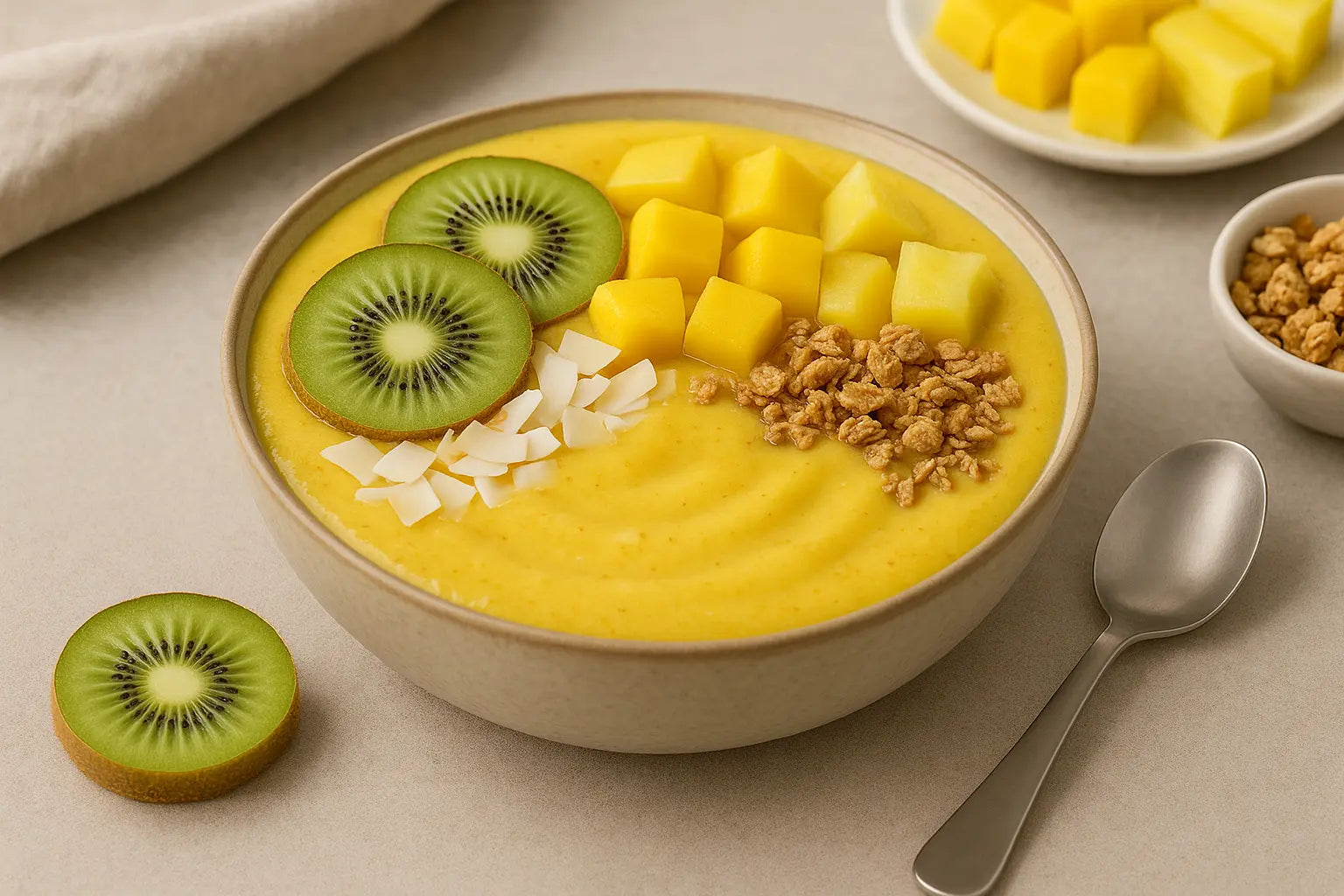Tropical-Protein-Smoothie-Bowl vegardians GmbH