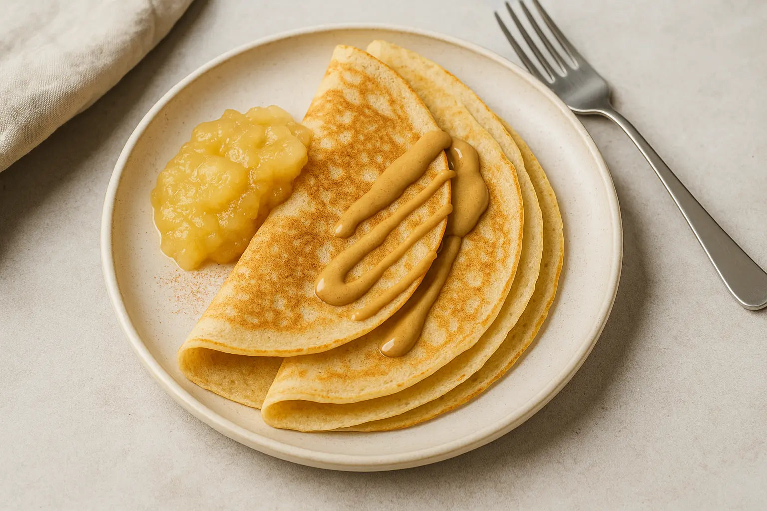 Vanille-Zimt-Protein-Crêpes