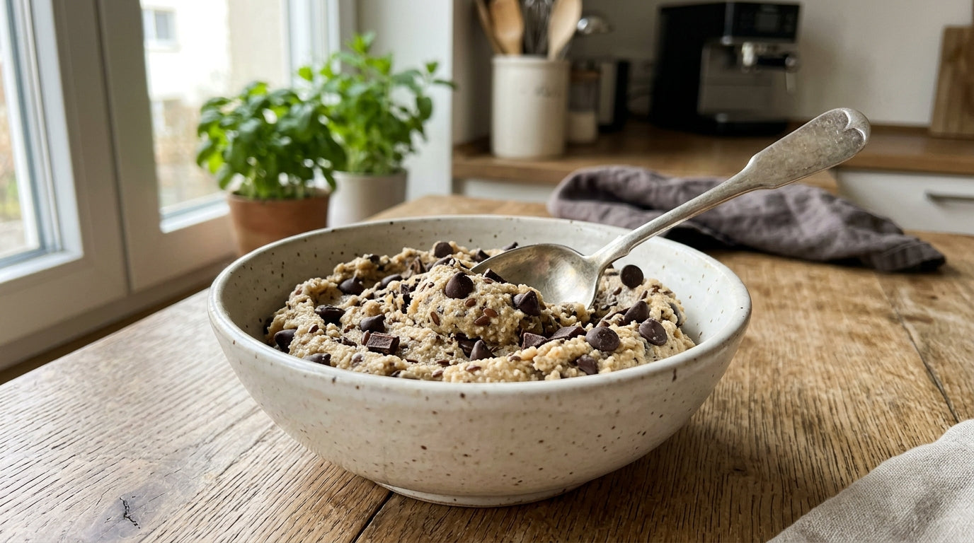 Vanille Protein-Cookie Dough (vegan, essbar)