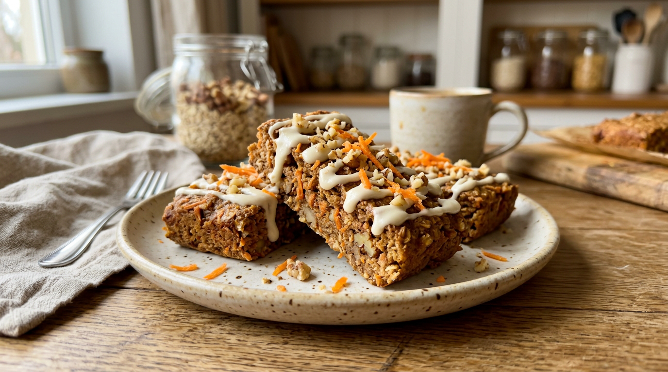 Carrot Cake Protein Energy Bars vegan