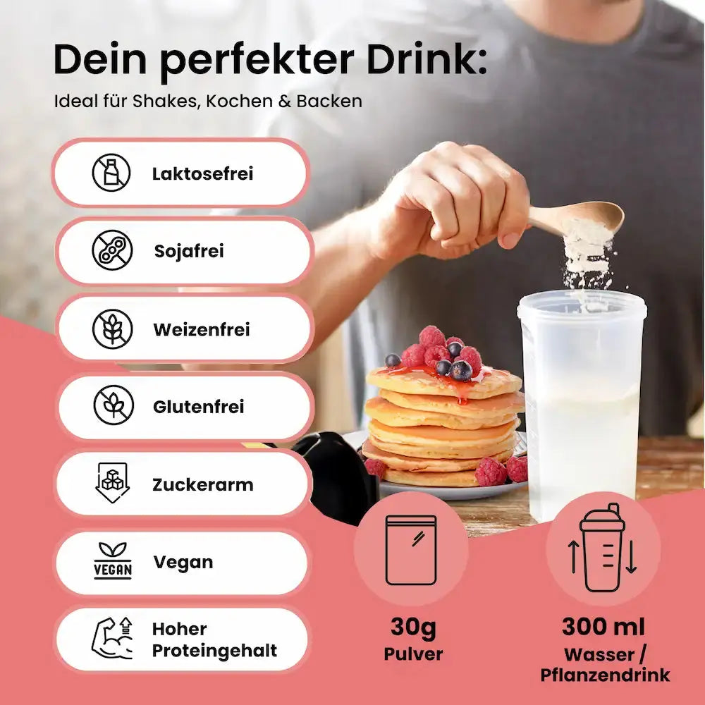 Vegardians Vegan Erdbeere Protein für ein gesundes und Veganer Leben. Ernährungszusatz für Muskelaufbau und tägliche Unterstützung.
