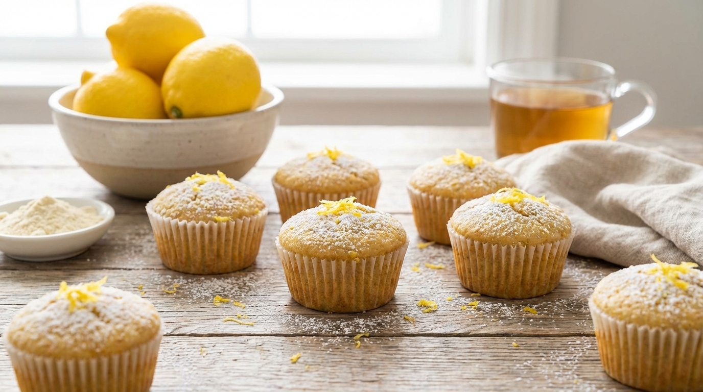 Protein Zitronen-Muffins (Vanille)