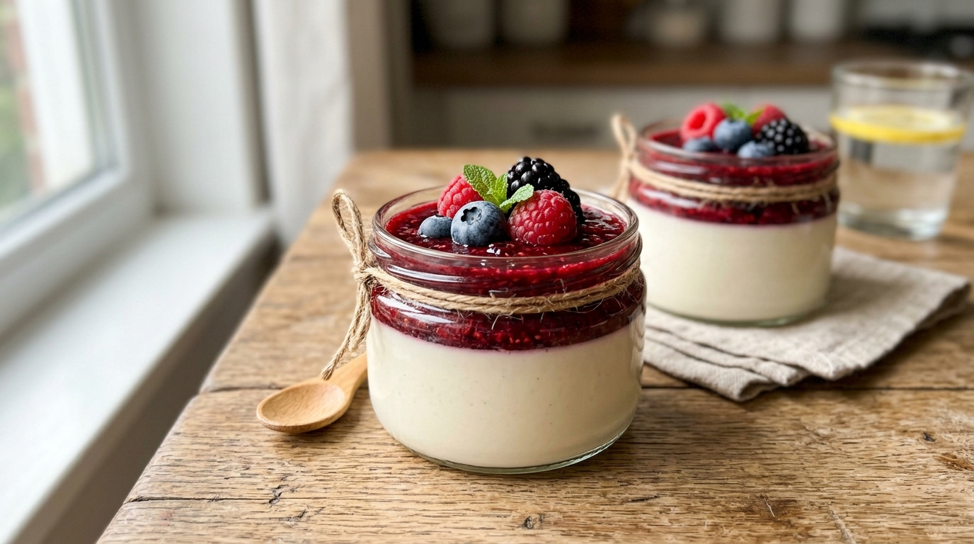 Vanille Protein-Panna Cotta
