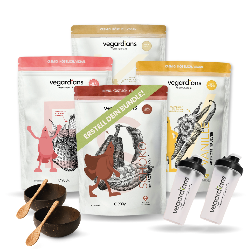Vegardians Großes Bundle für ein gesundes und Veganer Leben. Ernährungszusatz für Muskelaufbau und tägliche Unterstützung.