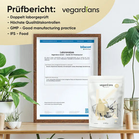 Vegardians Vegan Schoko Protein für ein gesundes und Veganer Leben. Ernährungszusatz für Muskelaufbau und tägliche Unterstützung.