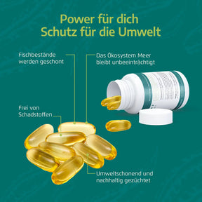 Vegardians Veganes Omega 3 Algenöl – 620 DHA + EPA für ein gesundes und Veganer Leben. Ernährungszusatz für Muskelaufbau und tägliche